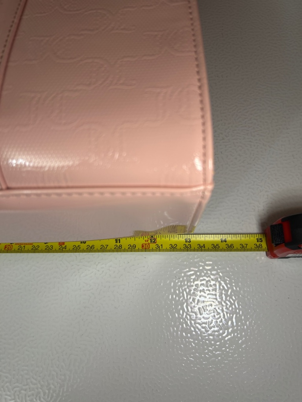 Juicy Couture Light Pink Patent Tote with Bow Accent - Picture 7 of 8